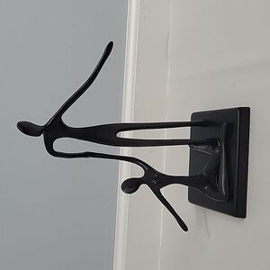 Bodrul Khalique modernist sculpture metal ballet dancers black